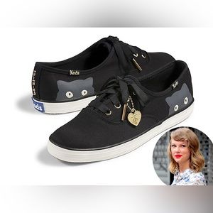 Keds Taylor Swift Sneaky Cat Black Sneaker